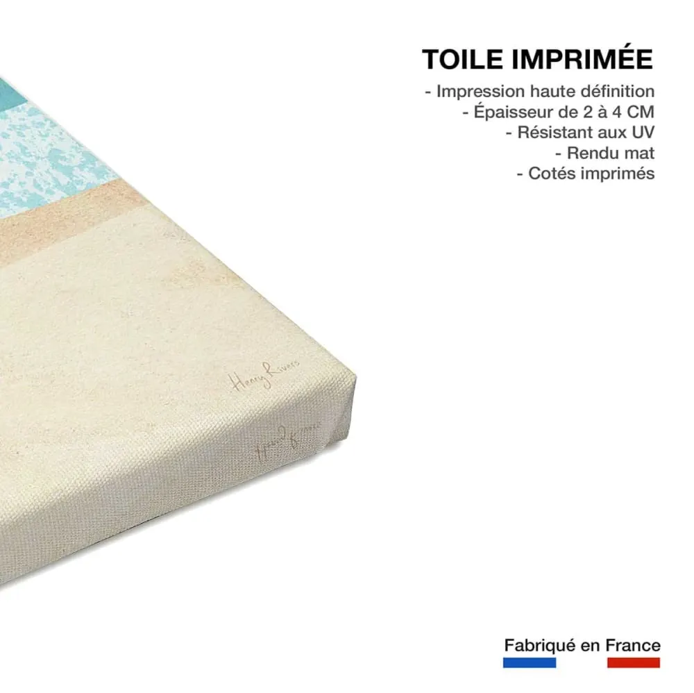 Illustration numéro 3 du produit Tableau de surf droite parfaite  imprimé sur toile 60x90 cm