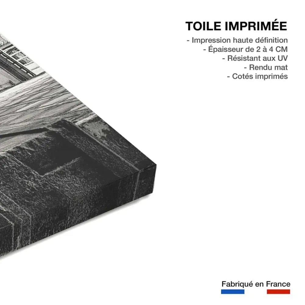 Illustration numéro 3 du produit Tableau saxophone de rue  imprimé sur toile 90x60 cm