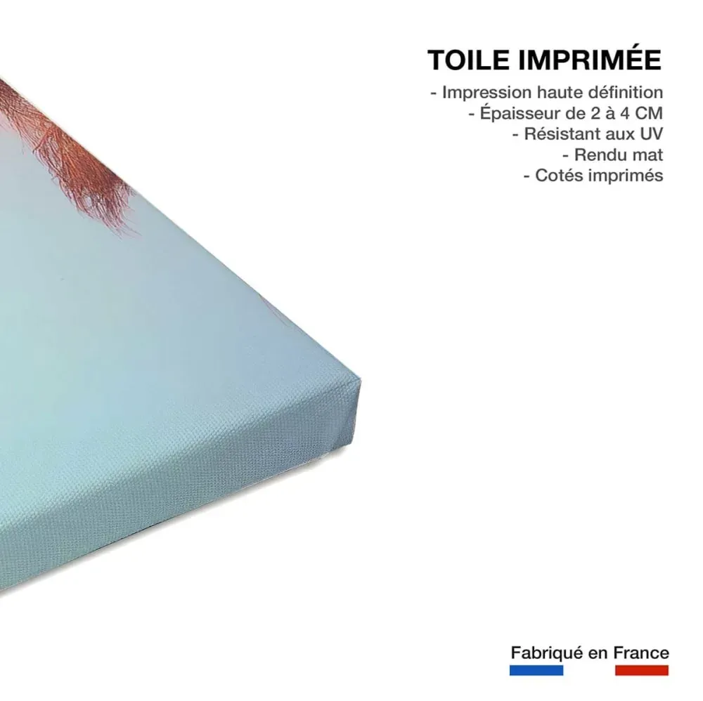 Illustration numéro 3 du produit Tableau palmier rose beverly hills sunset  imprimé sur toile 90x60 cm