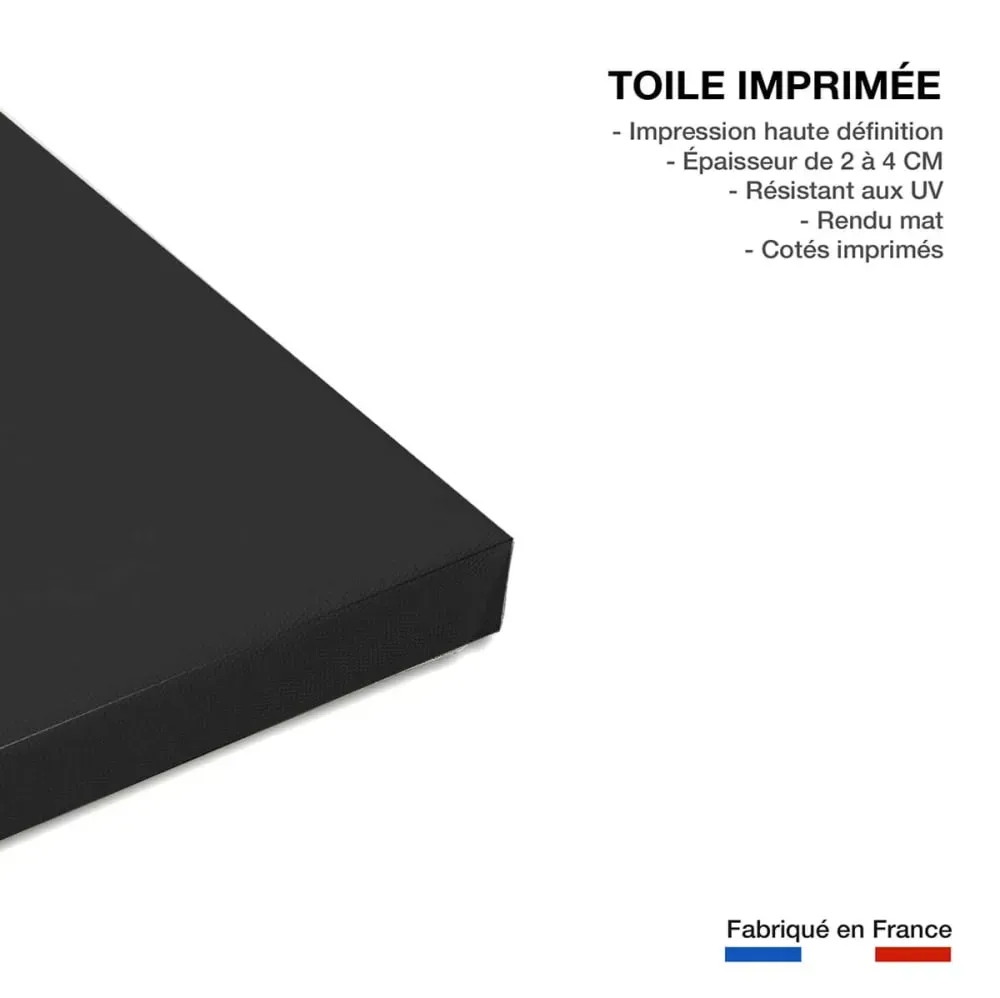 Illustration numéro 3 du produit Tableau coquelicot enlacés  imprimé sur toile 90x60 cm