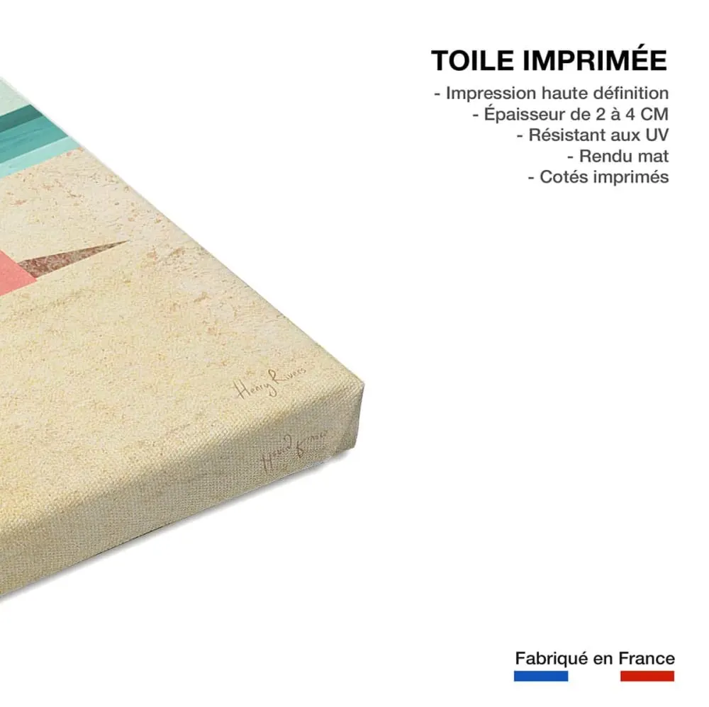 Illustration numéro 3 du produit Tableau de la mer surf hut  imprimé sur toile 60x90 cm