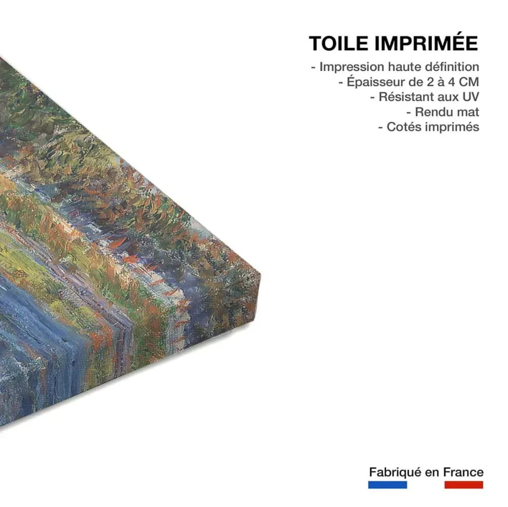 Illustration numéro 3 du produit Tableau célèbre auguste renoir imprimé sur toile 90x60 cm