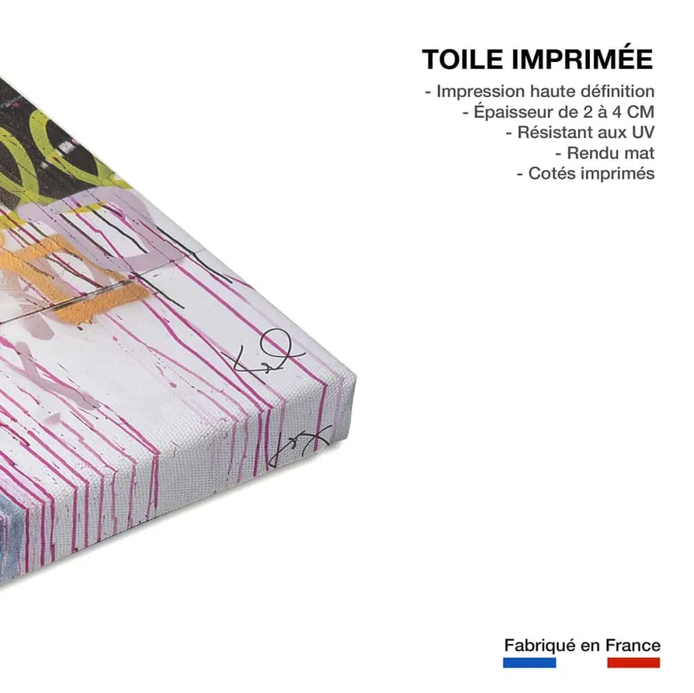 Illustration numéro 3 du produit Tableau art cocher toutes les cases  imprimé sur toile 60x90 cm