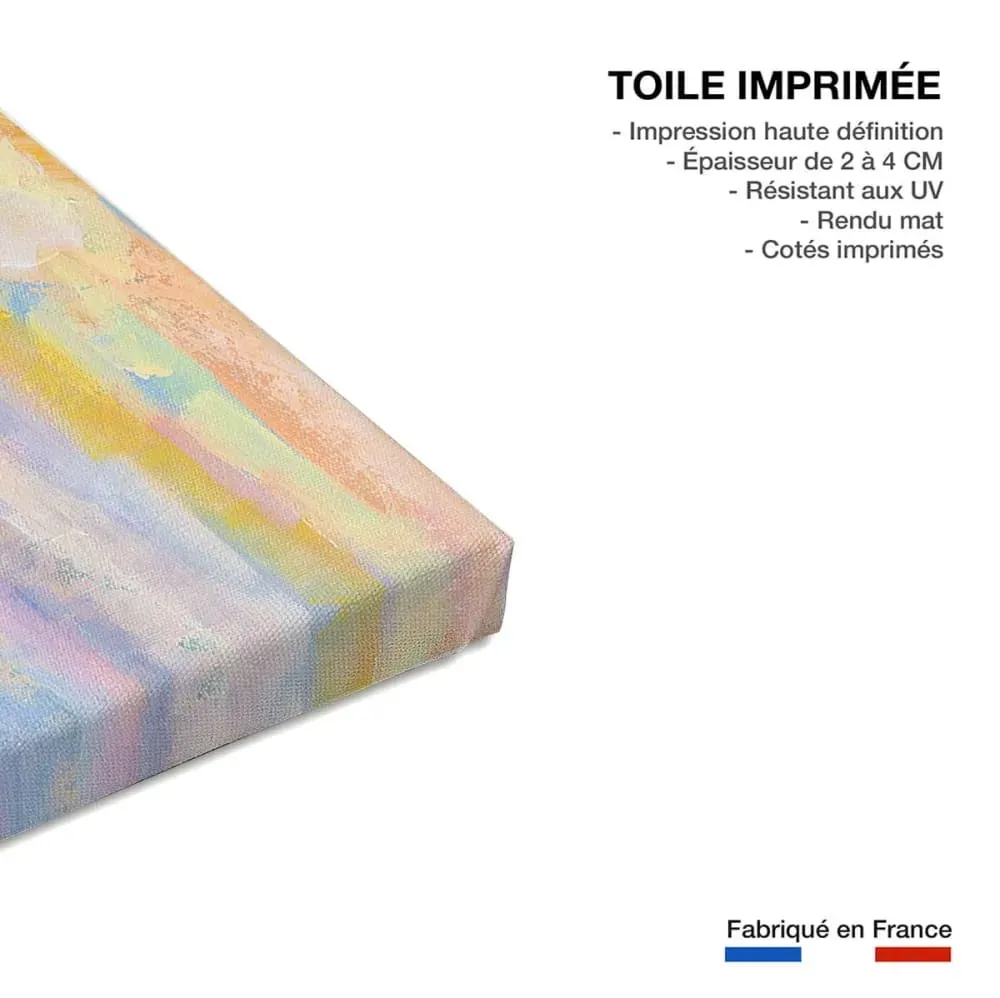 Illustration numéro 3 du produit Tableau paysage mer voile du dimanche  imprimé sur toile 90x60 cm