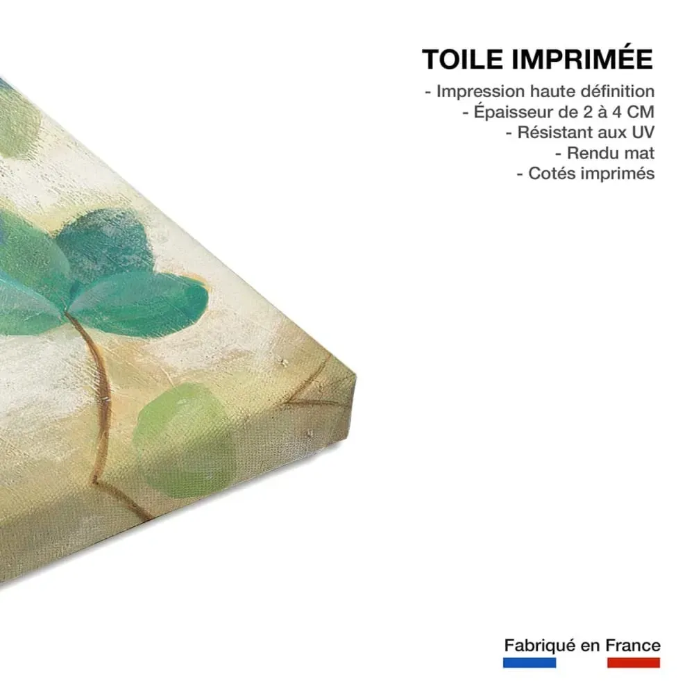 Illustration numéro 3 du produit Tableau de fleurs fleur de paon  imprimé sur toile 90x60 cm