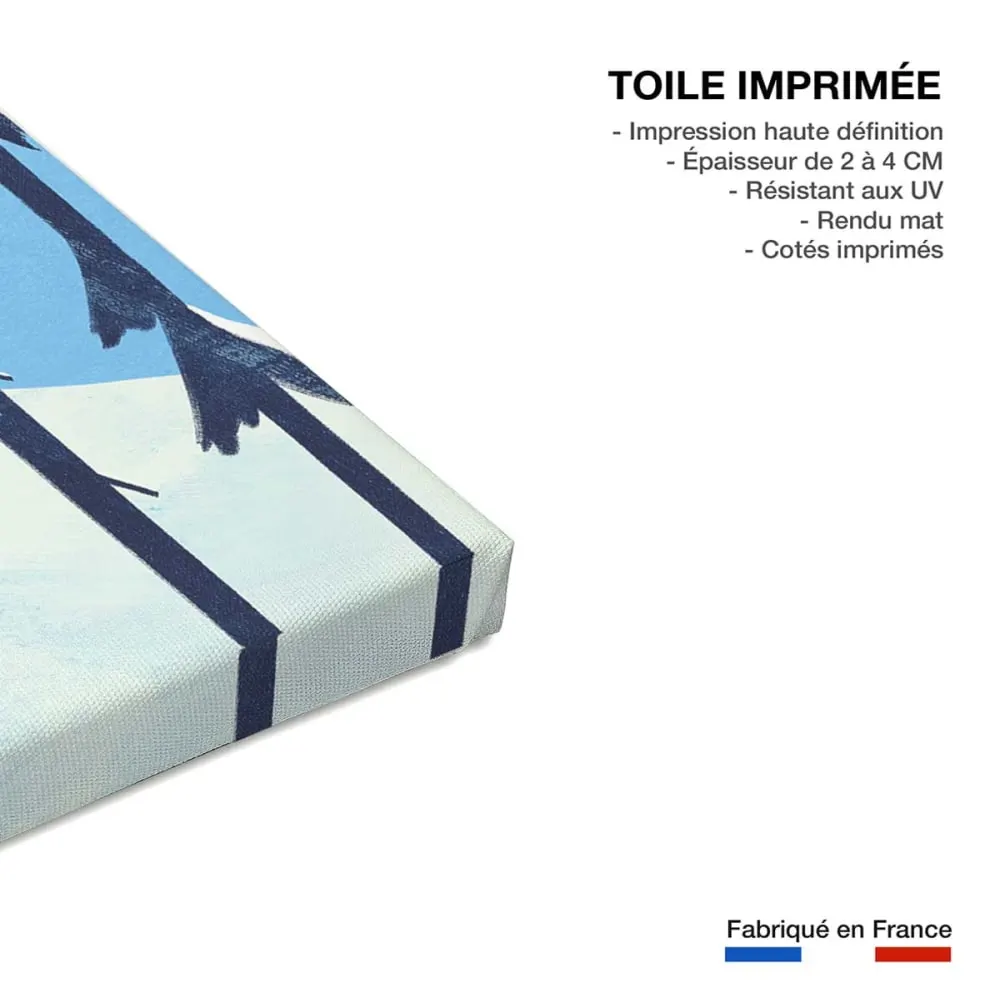 Illustration numéro 3 du produit Tableau paysage peuf  imprimé sur toile 60x90 cm