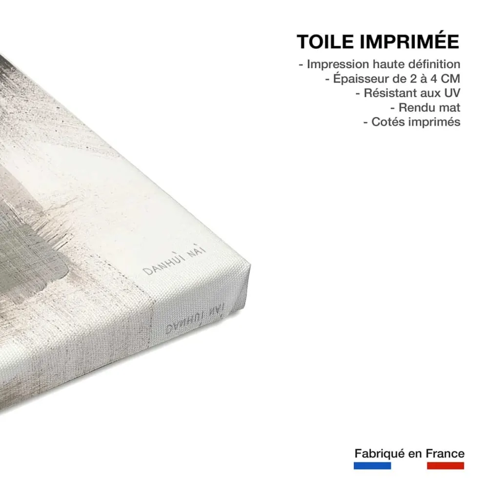 Illustration numéro 3 du produit Tableau abstrait azoïque doré i  imprimé sur toile 60x90 cm