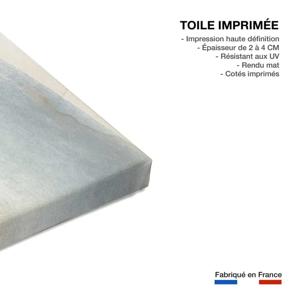 Illustration numéro 3 du produit Tableau d'art bande d'aquarelle  imprimé sur toile 90x60 cm