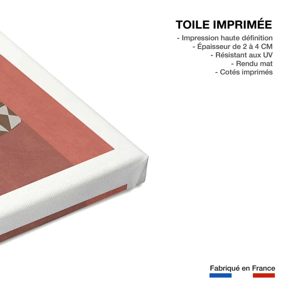 Illustration numéro 3 du produit Tableau vase par bohonewart  imprimé sur toile 60x90 cm