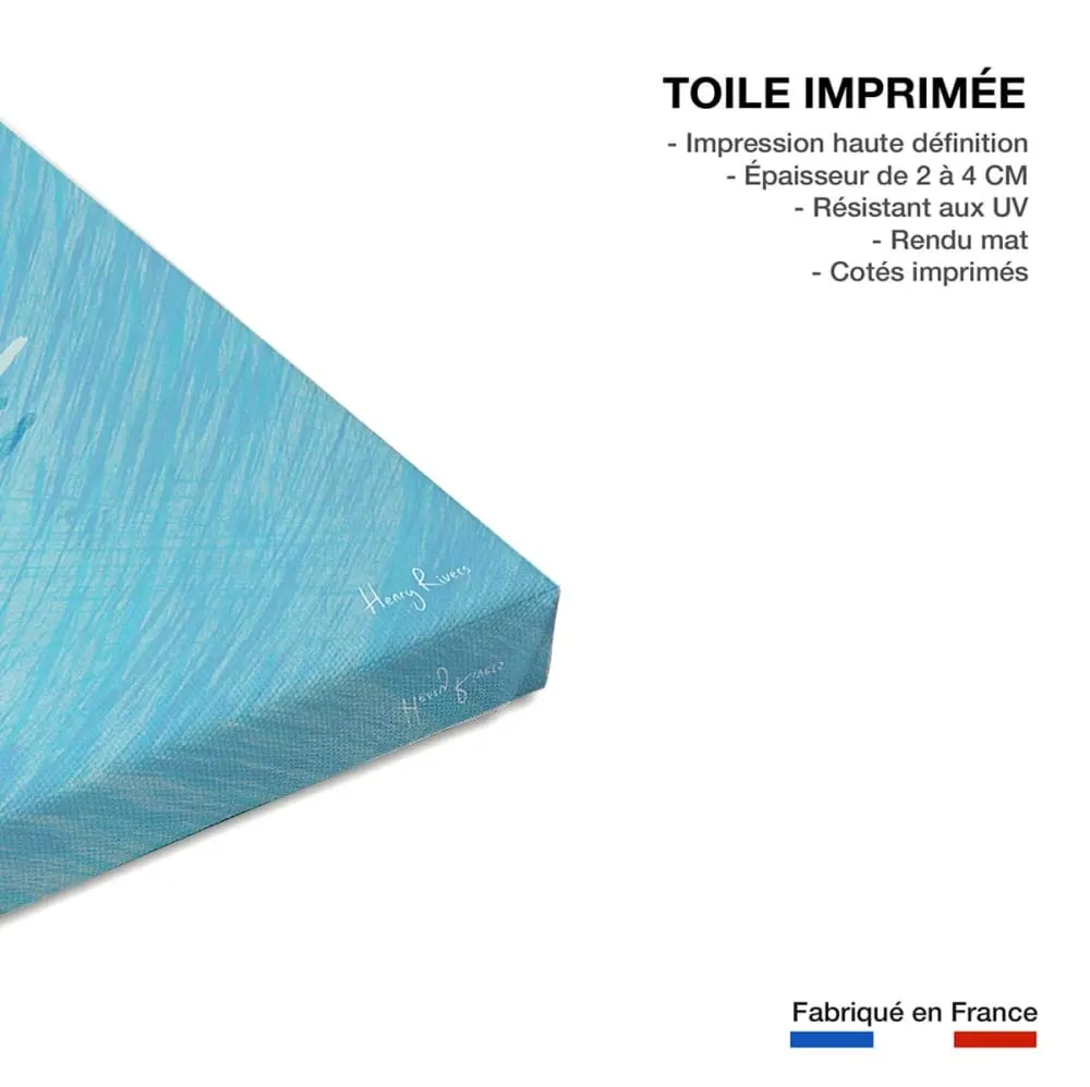 Illustration numéro 3 du produit Tableau paysage nature swimming pool  imprimé sur toile 60x90 cm