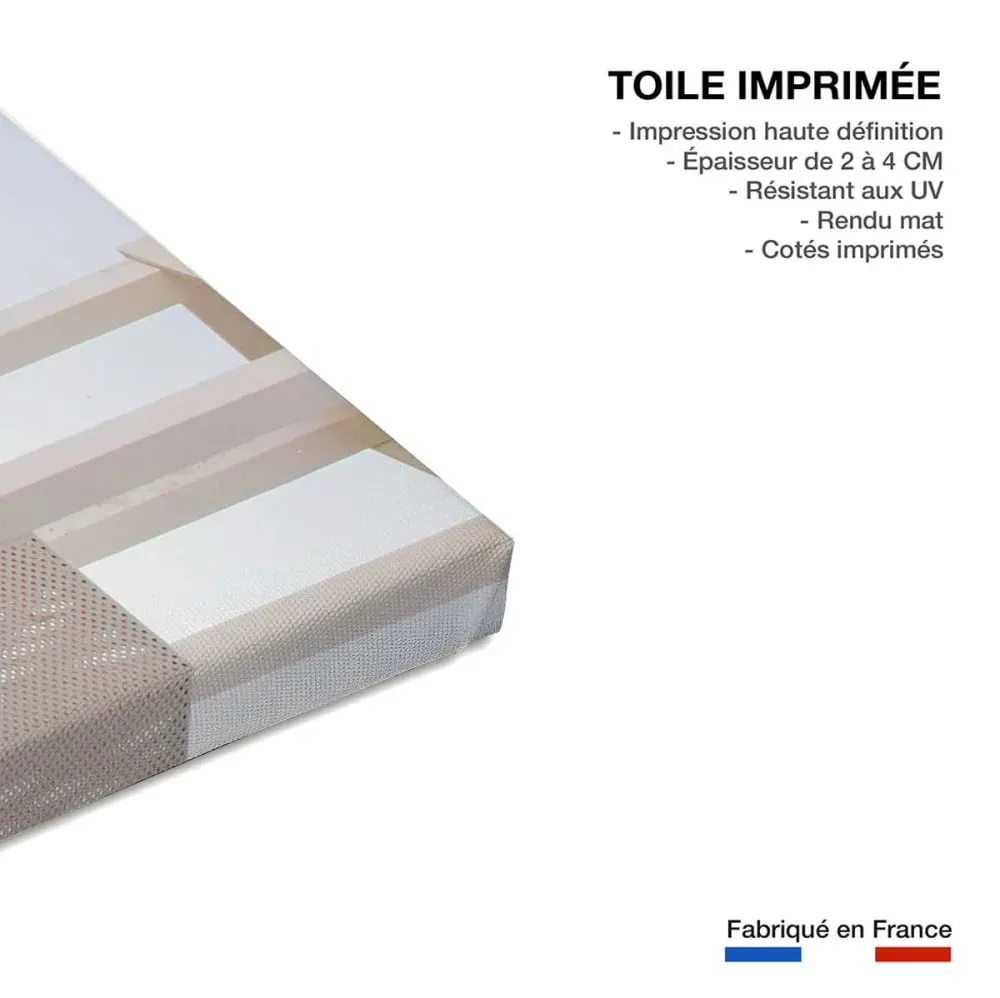 Illustration numéro 3 du produit Tableau paysage fenêtre sur la mer  imprimé sur toile 90x60 cm