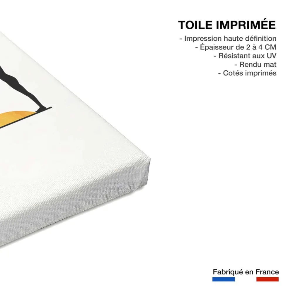 Illustration numéro 3 du produit Tableau zen yoga days  imprimé sur toile 60x90 cm