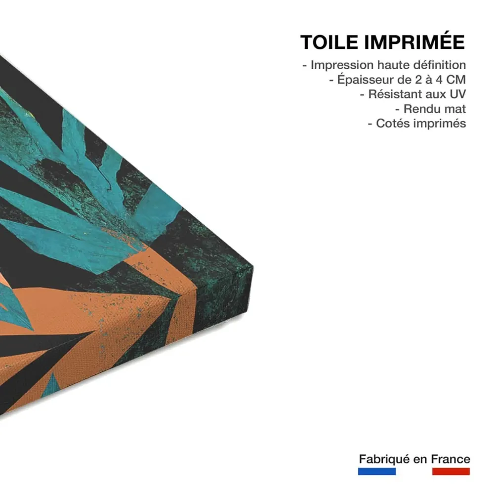 Illustration numéro 3 du produit Tableau jungle tigrou  imprimé sur toile 60x90 cm