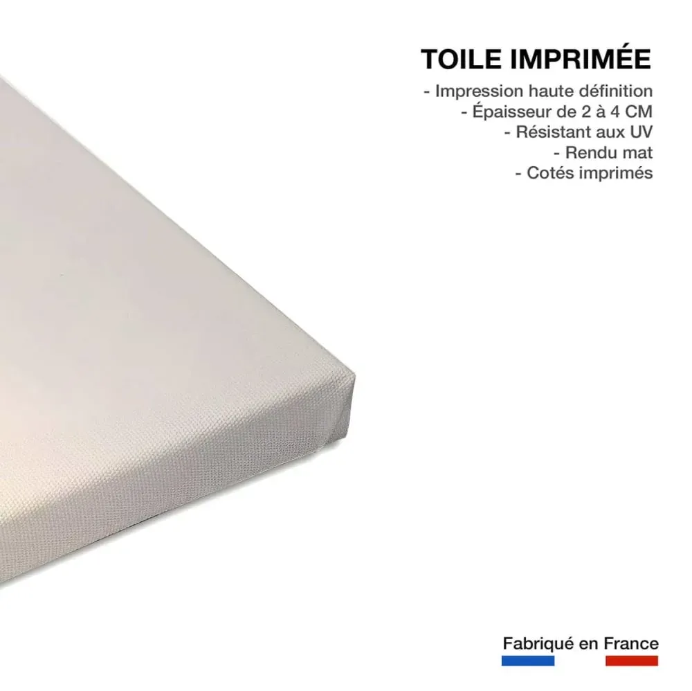 Illustration numéro 3 du produit Tableau mer promenade sur l'eau  imprimé sur toile 90x60 cm