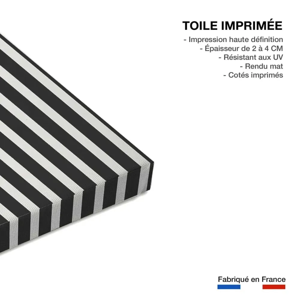 Illustration numéro 3 du produit Tableau contemporain deux chaises rouges  imprimé sur toile 90x60 cm