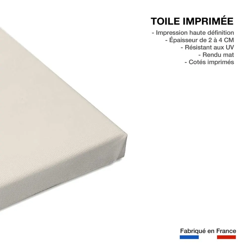 Illustration numéro 3 du produit Tableau organique perfect point yellow  imprimé sur toile 60x90 cm