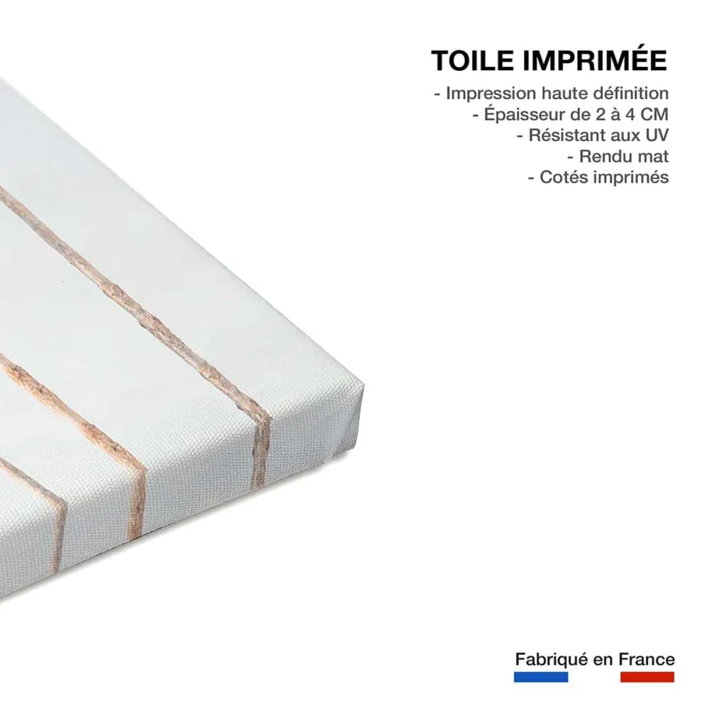Illustration numéro 3 du produit Tableau palmier aloha palmier  imprimé sur toile 60x90 cm