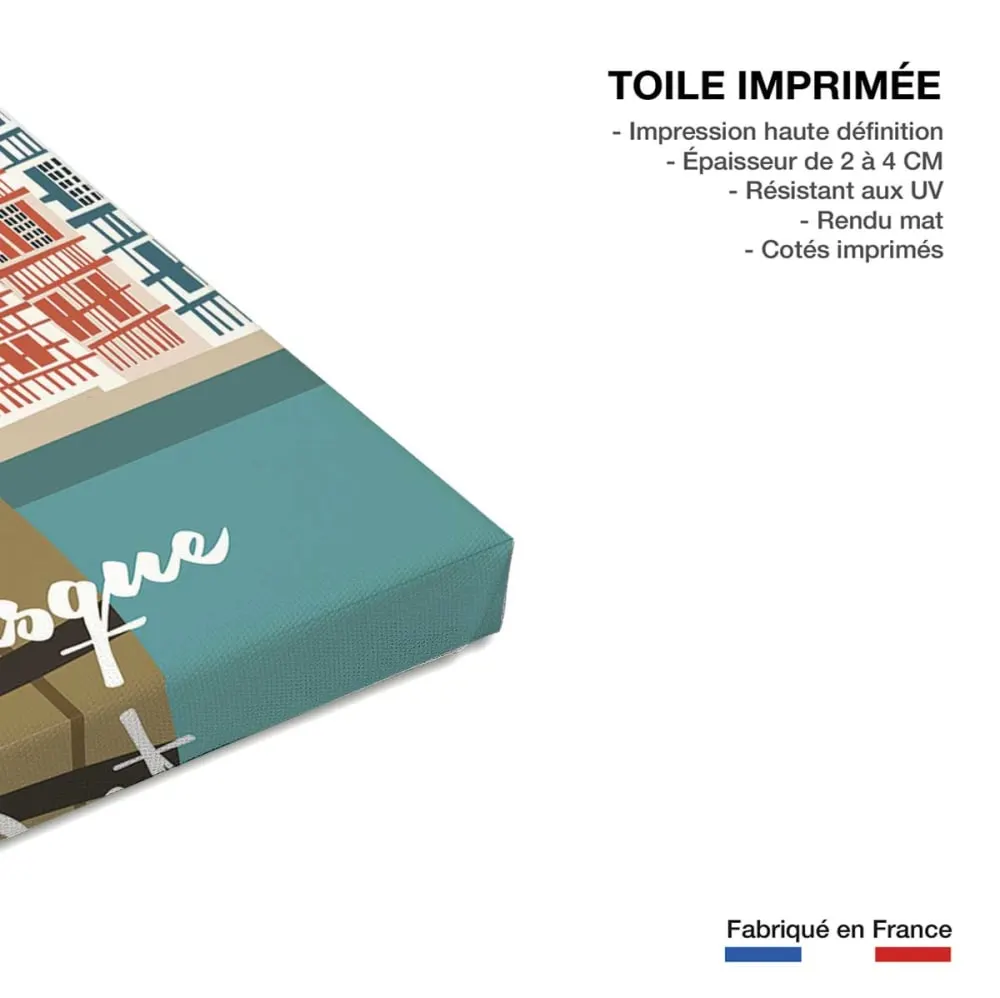 Illustration numéro 3 du produit Tableau les fêtes du pays basque  imprimé sur toile 60x90 cm
