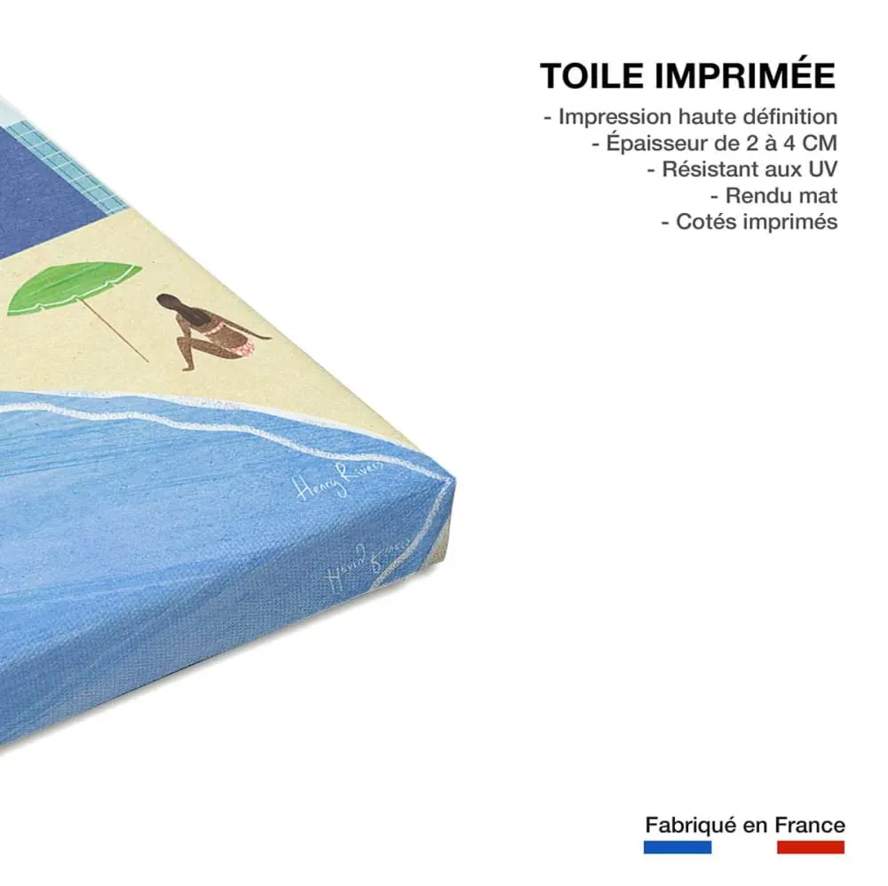 Illustration numéro 3 du produit Tableau ville barcelona ii  imprimé sur toile 60x90 cm
