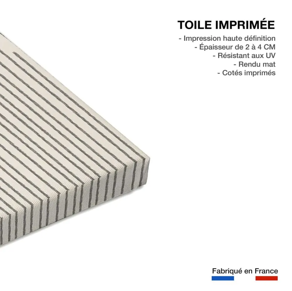 Illustration numéro 3 du produit Tableau geometrique composition no 4  imprimé sur toile 60x90 cm