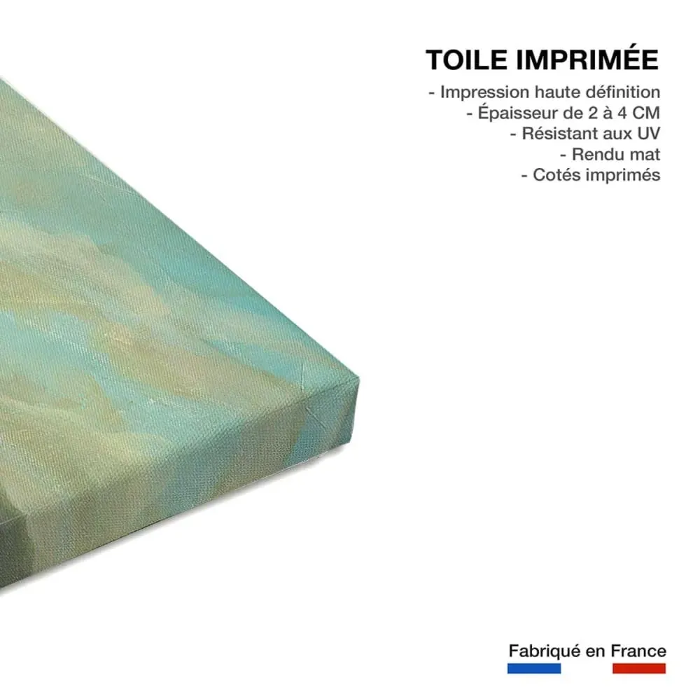 Illustration numéro 3 du produit Tableau paysage lueur côtière  imprimé sur toile 90x60 cm