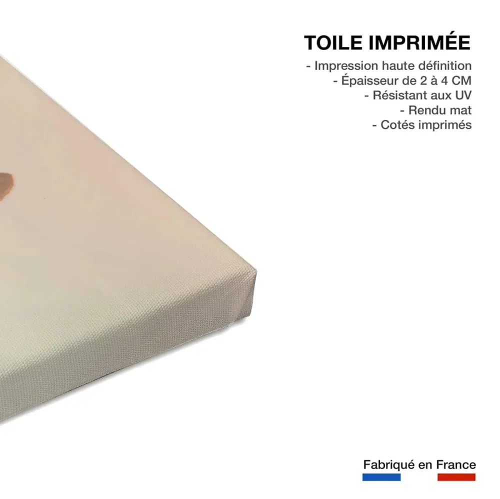 Illustration numéro 3 du produit Tableau chevaux horse family  imprimé sur toile 90x60 cm