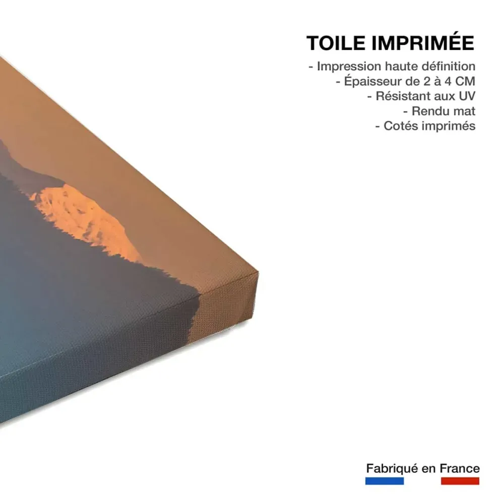 Illustration numéro 3 du produit Tableau sud ouest pic du midi d'ossau  imprimé sur toile 90x60 cm