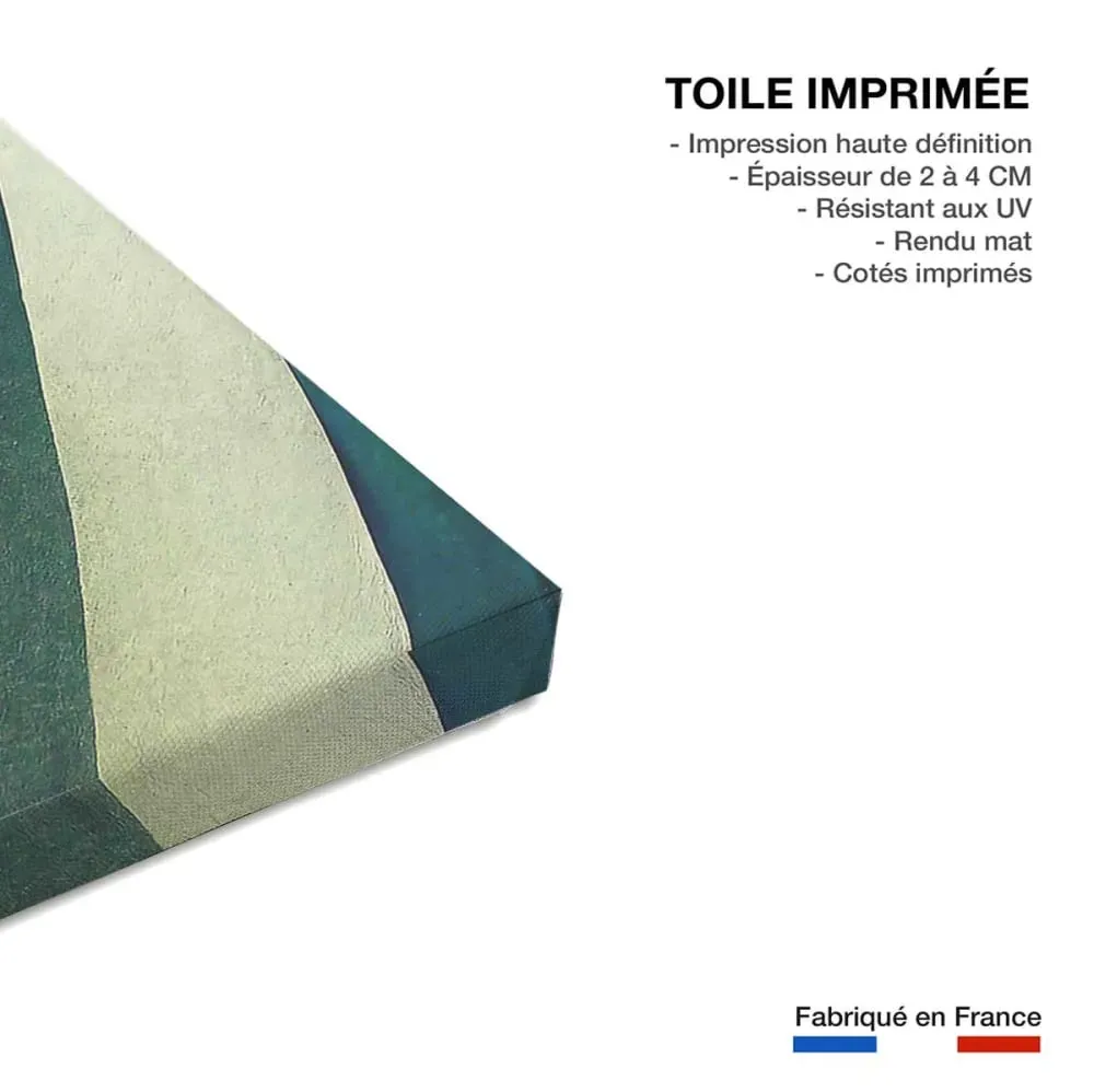 Illustration numéro 3 du produit Tableau abstrait multicolore distorsion  imprimé sur toile 90x60 cm