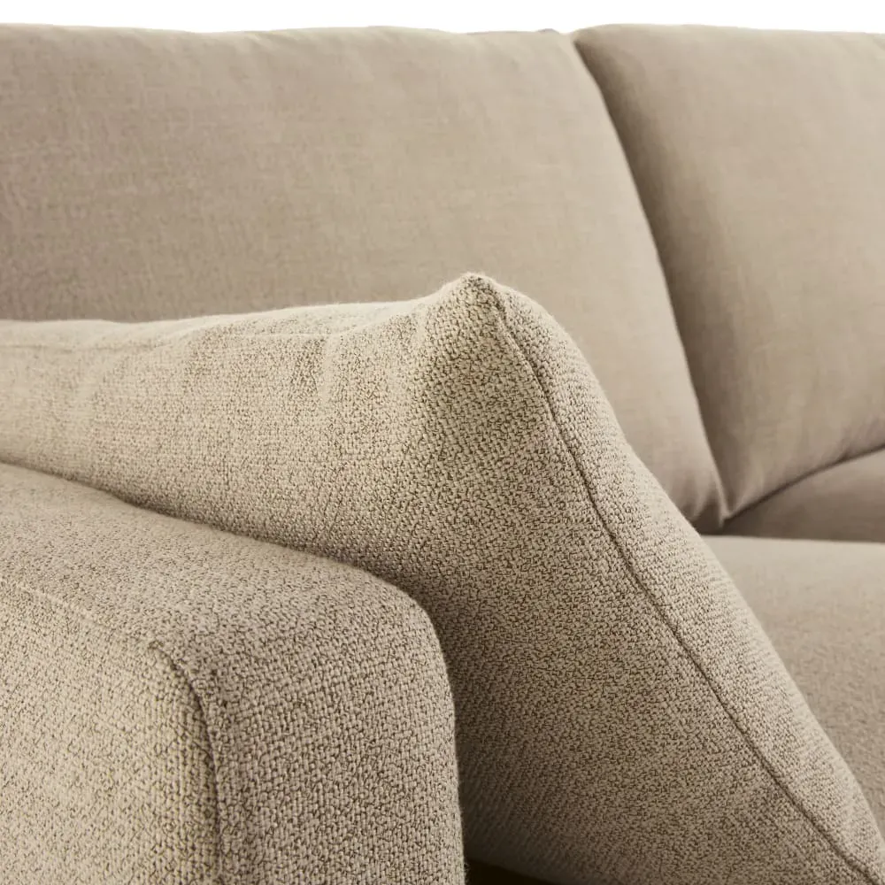 Illustration numéro 3 du produit Canapé d'angle gauche 5 places beige