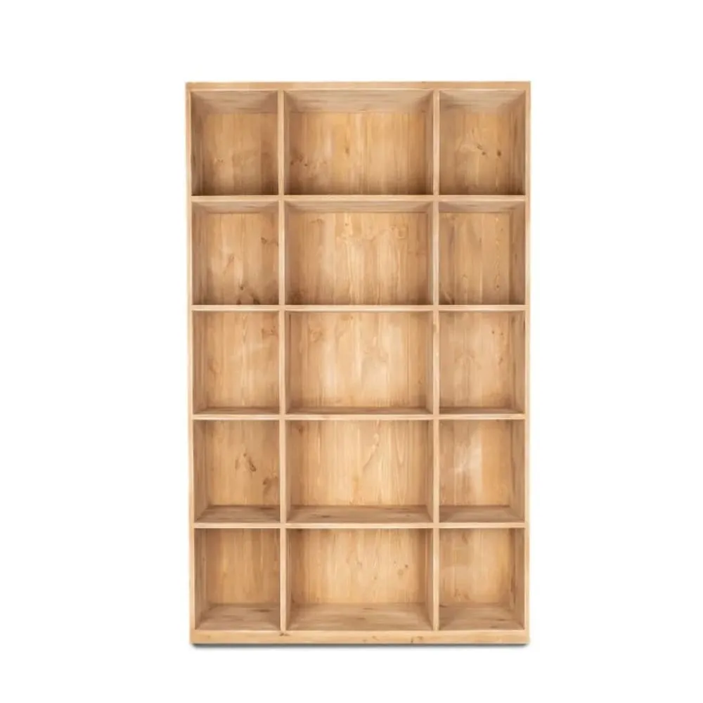 Illustration numéro 3 du produit Etagère 15 casiers bois massif