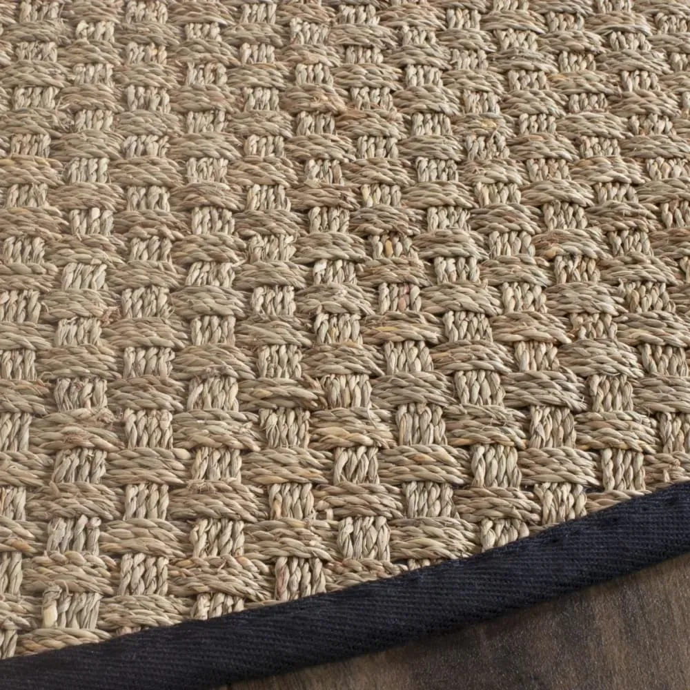 Illustration numéro 3 du produit Tapis Herbe de mer Naturel/Noir 76 X 366 cm