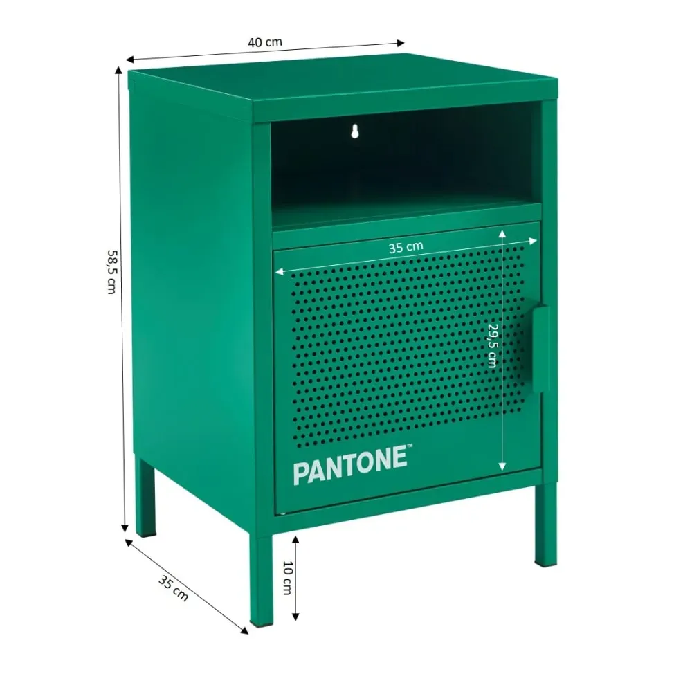 Illustration numéro 3 du produit Table de chevet métal émeraude