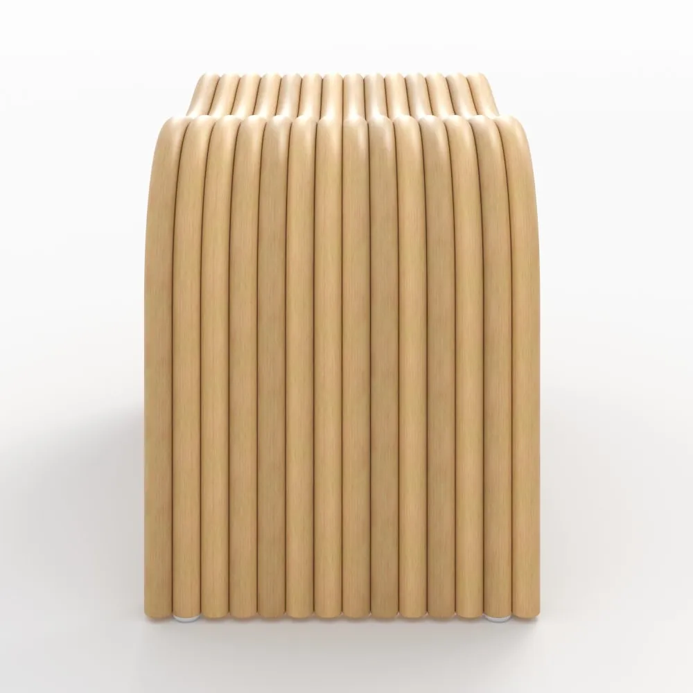 Illustration numéro 3 du produit Tabouret en rotin naturel 68 cm