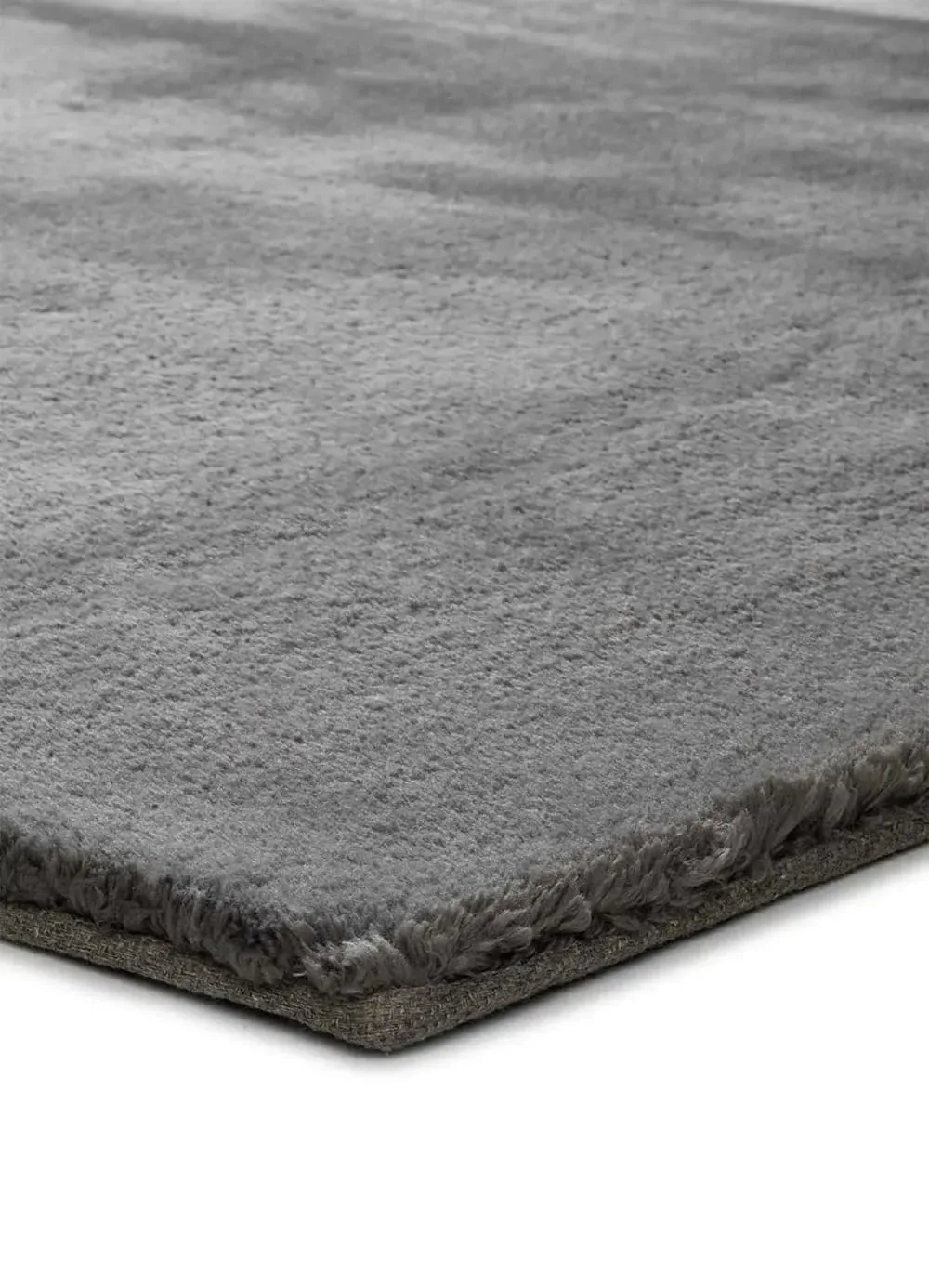 Illustration numéro 3 du produit Tapis descente de lit uni gris 60x110 cm