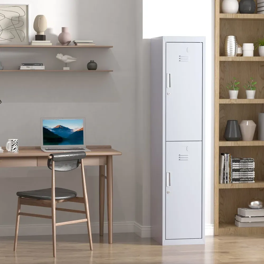 Illustration numéro 3 du produit Armoire métallique verrouillable métallique gris