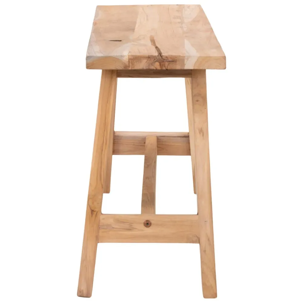 Illustration numéro 3 du produit Banc en teck naturel recyclé 90 cm