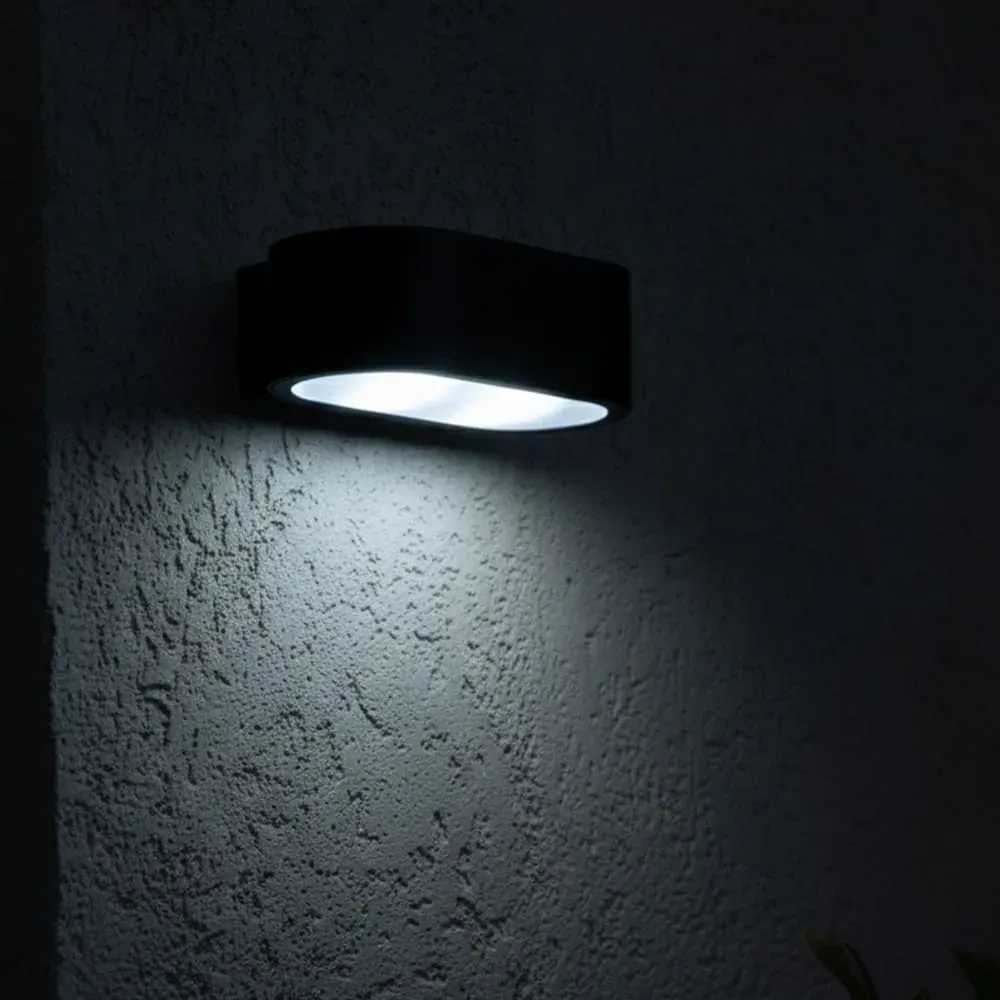 Illustration numéro 3 du produit Applique murale solaire sensor Acier Noir 900LM