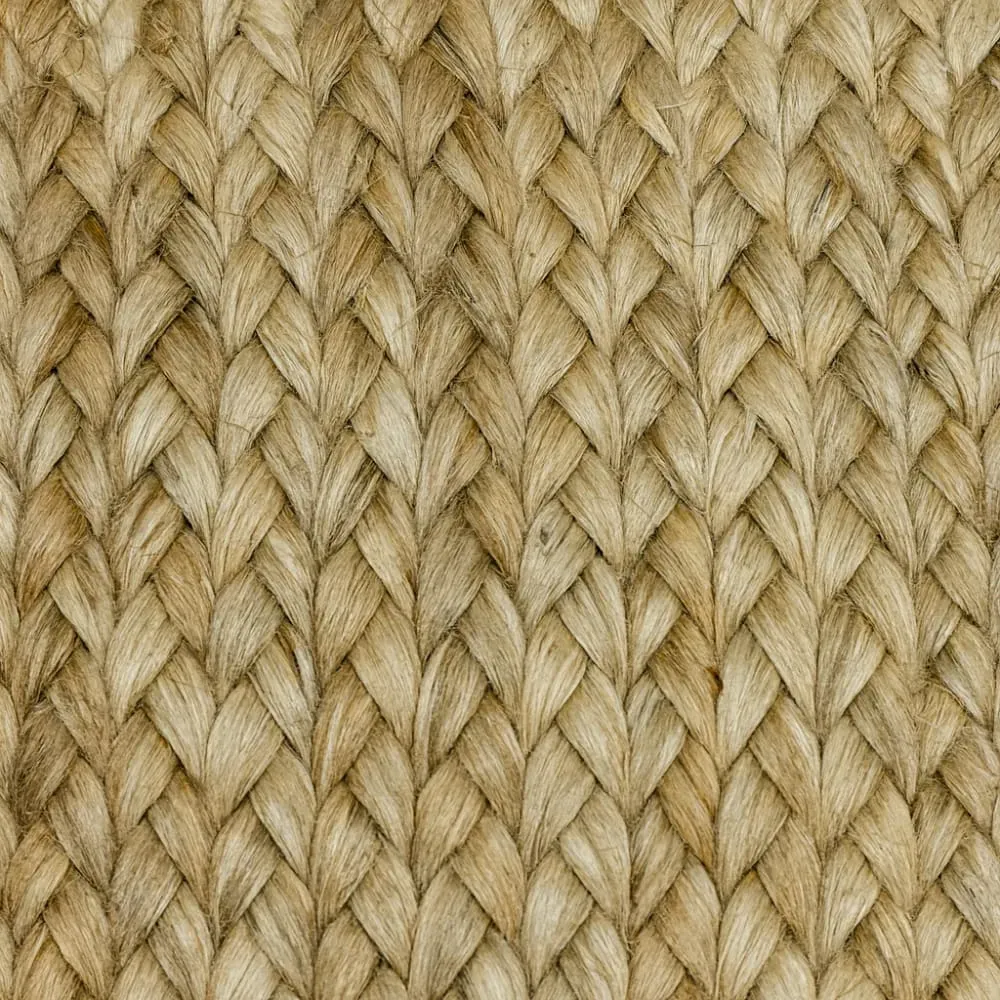 Illustration numéro 3 du produit Tapis ovale en jute naturelle tissée 75 x 47 cm