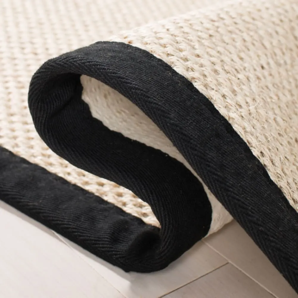 Illustration numéro 3 du produit Tapis sisal marbre/noir 183 x 183 cm