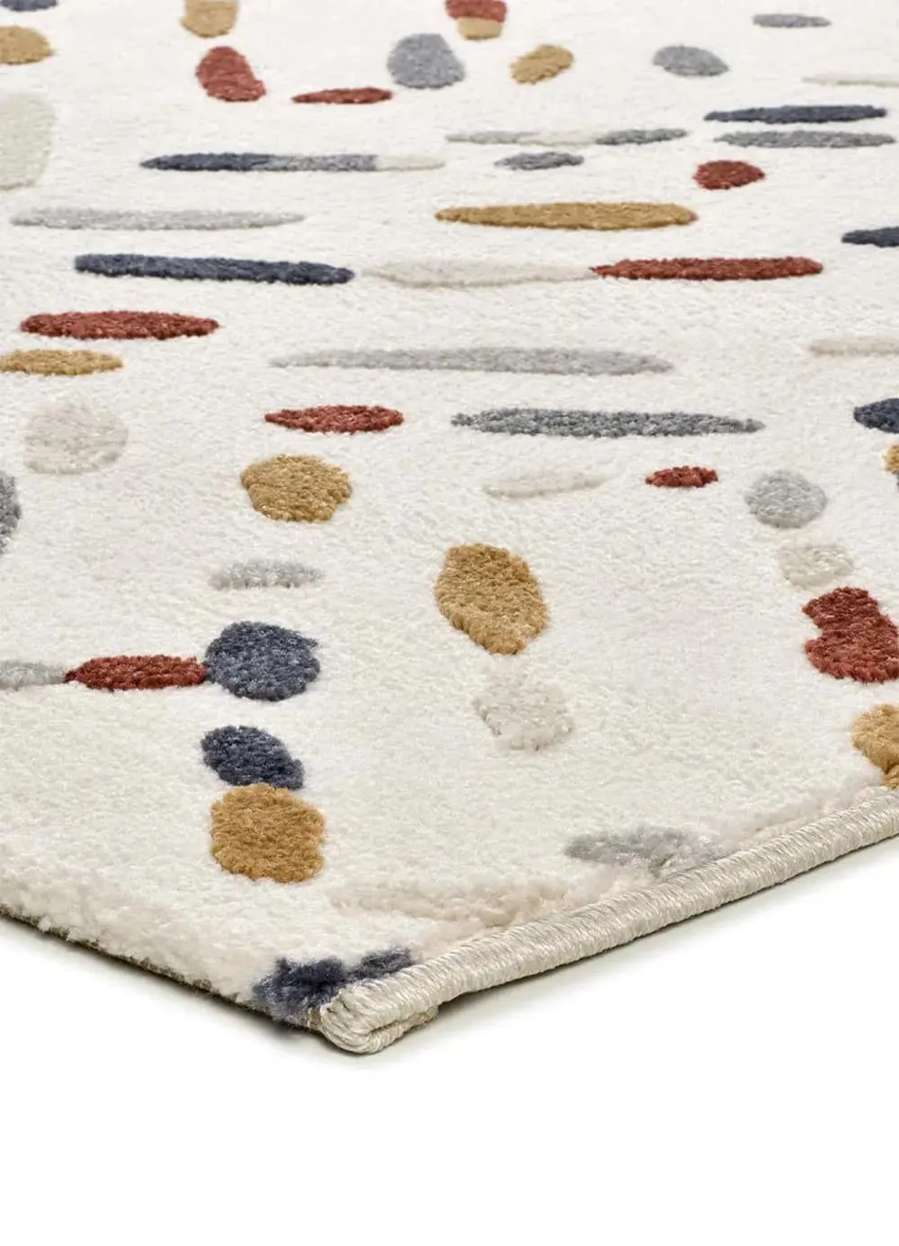 Illustration numéro 3 du produit Tapis à relief géométrique multicolore 200x290 cm