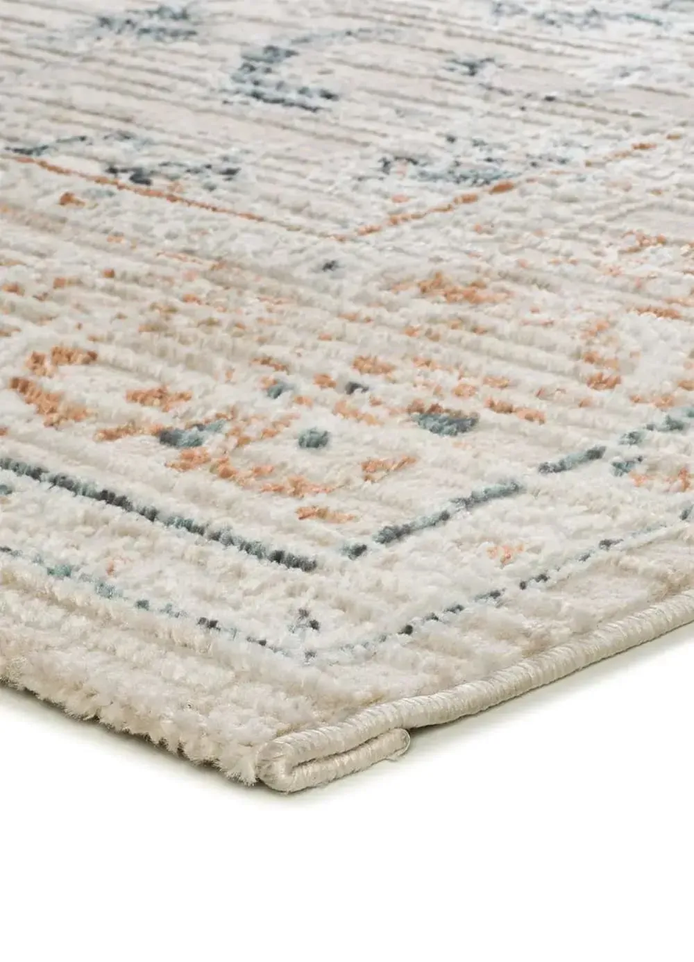 Illustration numéro 3 du produit Tapis á relief vintage beige/rouille/bleu 192x290 cm