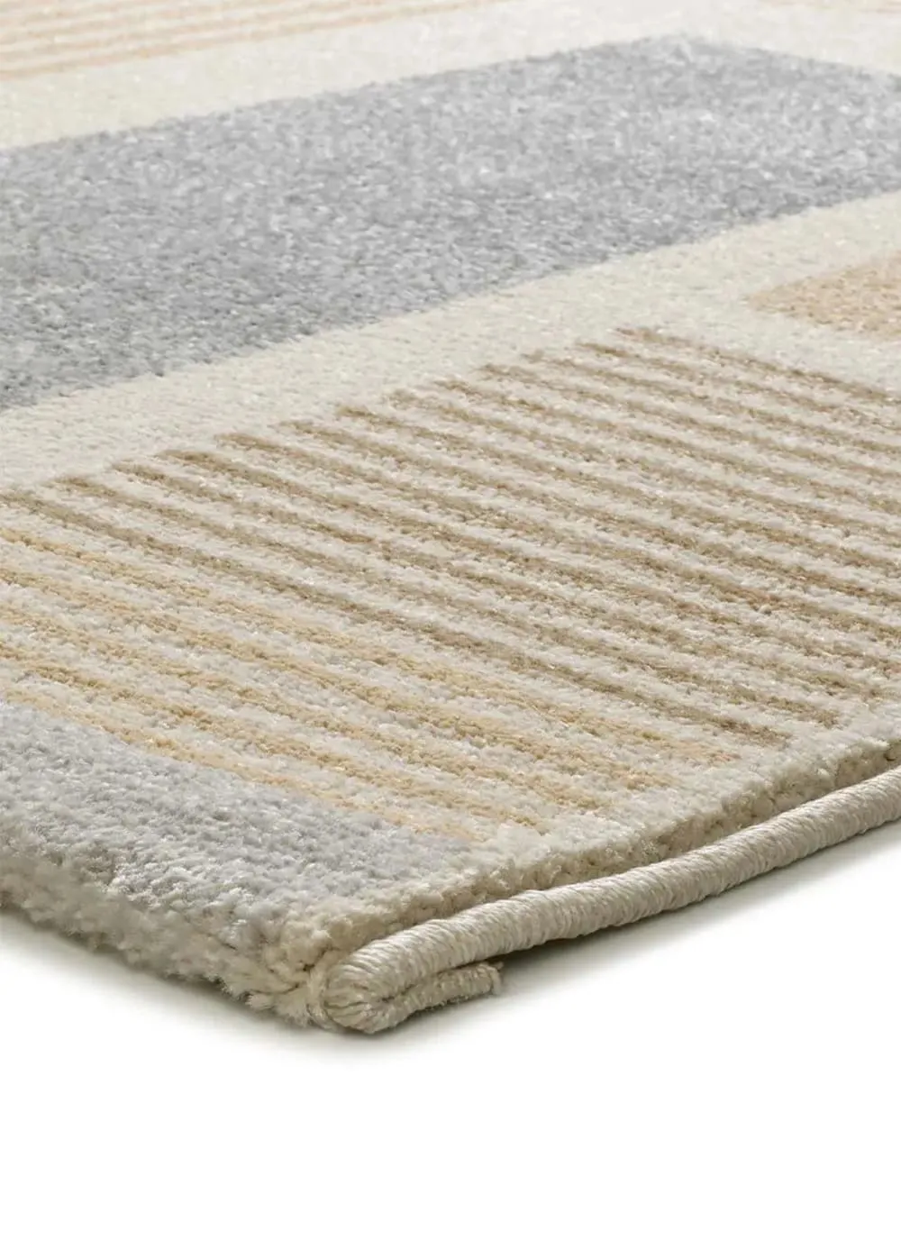 Illustration numéro 3 du produit Tapis géométrique beige/multicolore 80x150 cm