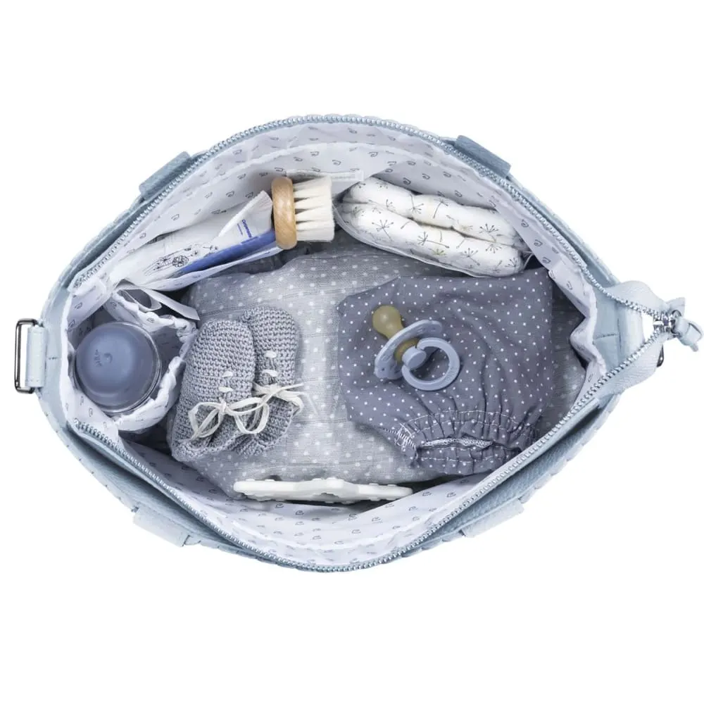 Illustration numéro 3 du produit Sac à langer poussette bleu 34x34 cm