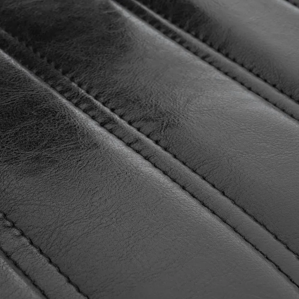 Illustration numéro 3 du produit lot de 2 tabourets de bar réglables chromés et simili noir