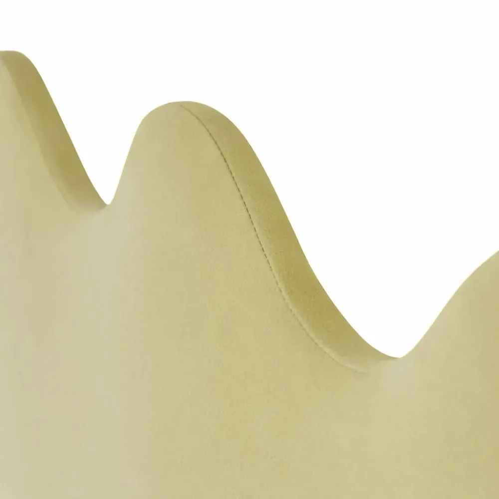 Illustration numéro 3 du produit Tête de lit rembourrée forme ondulée 160x73,5cm