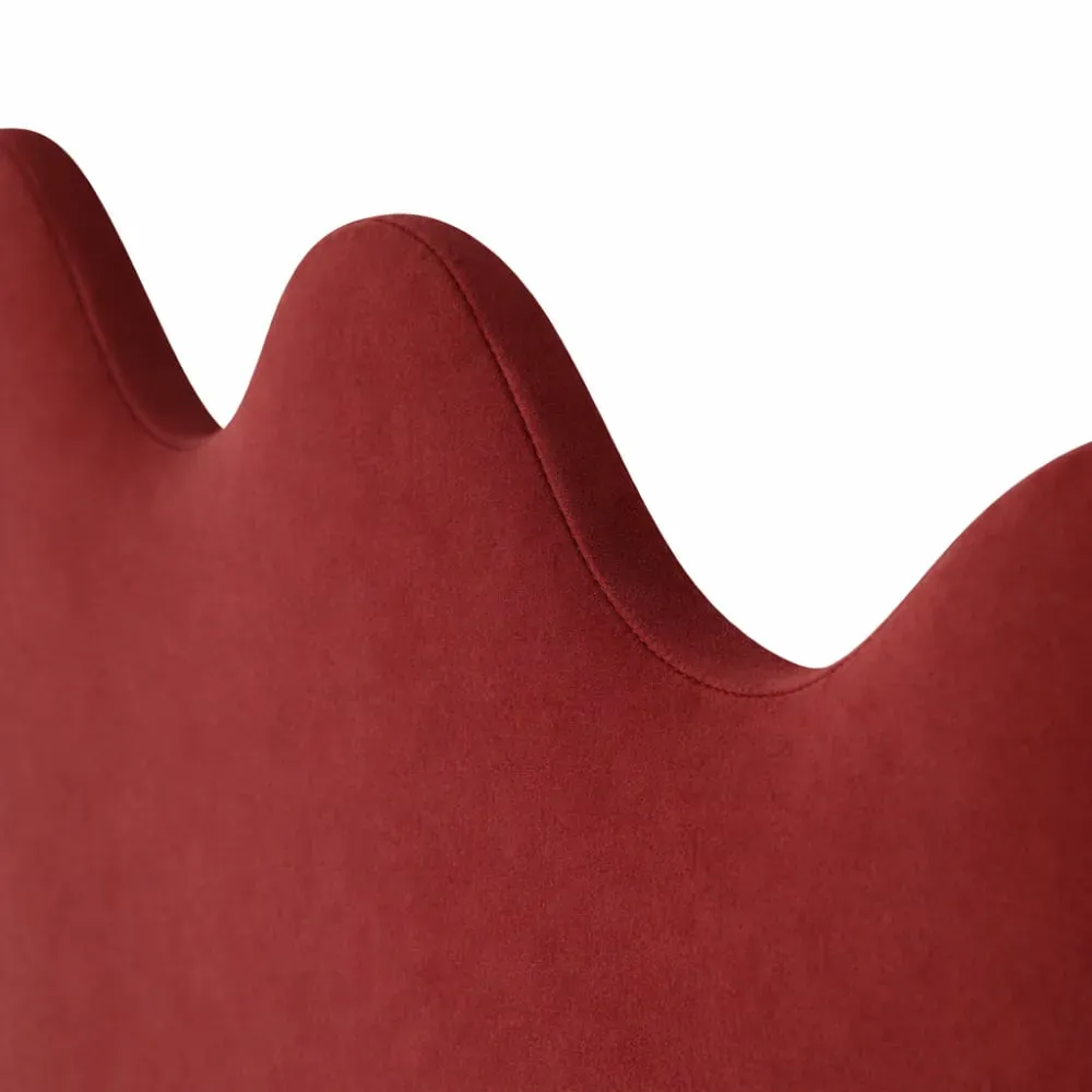 Illustration numéro 3 du produit Tête de lit rembourrée forme ondulée 160x73,5cm