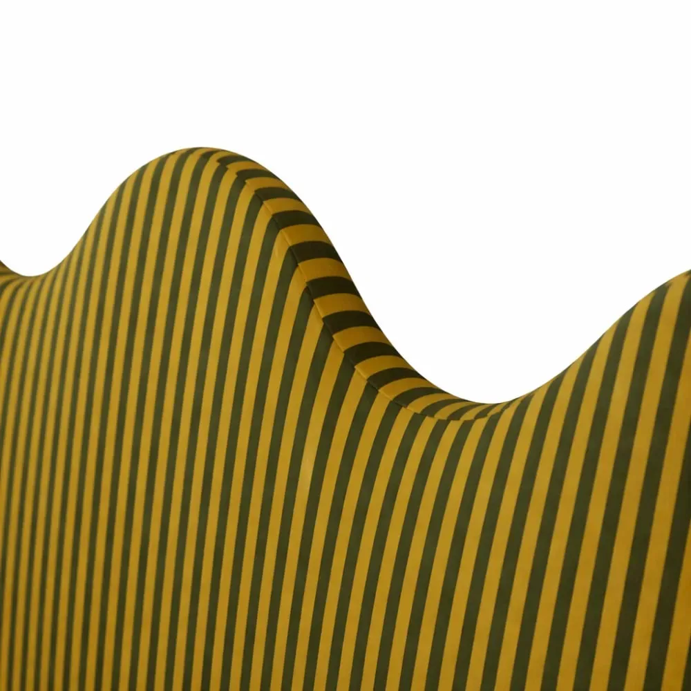 Illustration numéro 3 du produit Tête de lit rembourrée forme ondulée 160x73,5cm