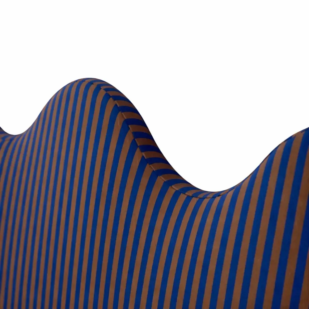 Illustration numéro 3 du produit Tête de lit rembourrée forme ondulée 160x73,5cm