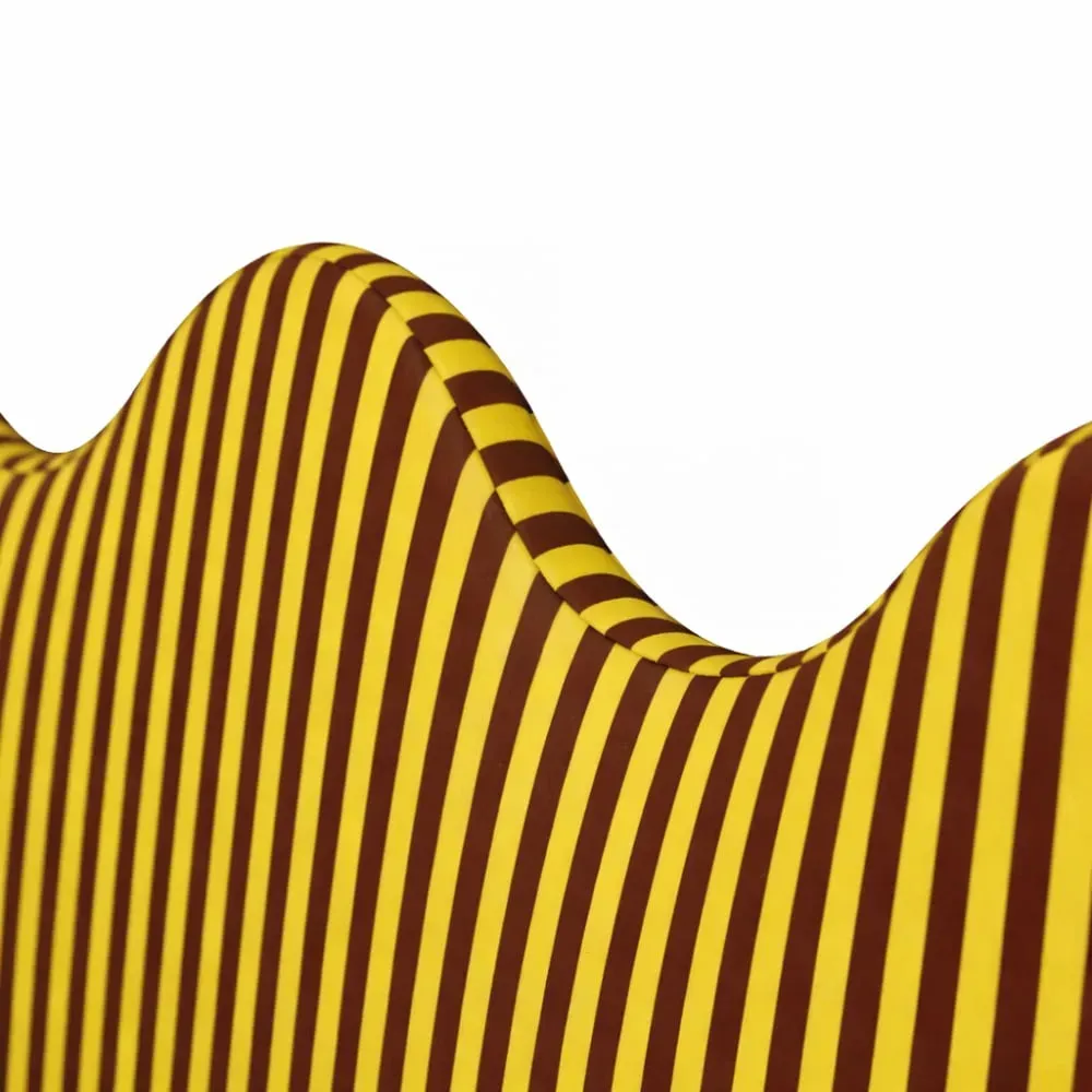 Illustration numéro 3 du produit Tête de lit rembourrée forme ondulée 160x73,5cm