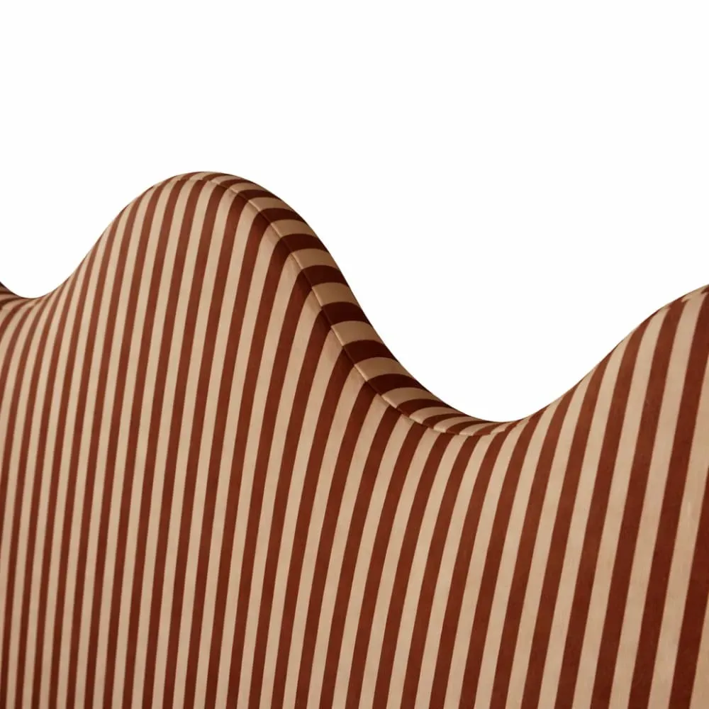 Illustration numéro 3 du produit Tête de lit rembourrée forme ondulée 160x73,5cm